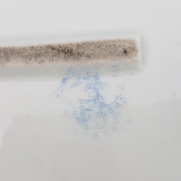 Antique Victoria Austria Pink Floral Gold Large Oval Serving Platter - Picture 7 of 8